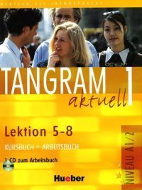 Tangram aktuell 1 Kursbuch + Arbeitsbuch Lektion 5 - 8 + CD