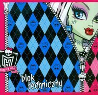 Blok techniczny A4 10 kartek Monster High suwak