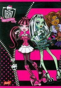 Zeszyt Monster High w linie 32 strony A5 czarna